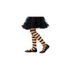 Collants Rayés Orange Et Noir. Enfant -Boutique De Carnaval D'Halloween Collants rayes orange et noir enfant