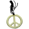 Collier Avec Pendentif Peace And Love Doré