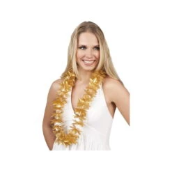 Collier Hawaïen Doré Uni