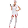 Combinaison Blanche Courte D'infirmière Sexy -Boutique De Carnaval D'Halloween Combinaison blanche courte d infirmiere sexy