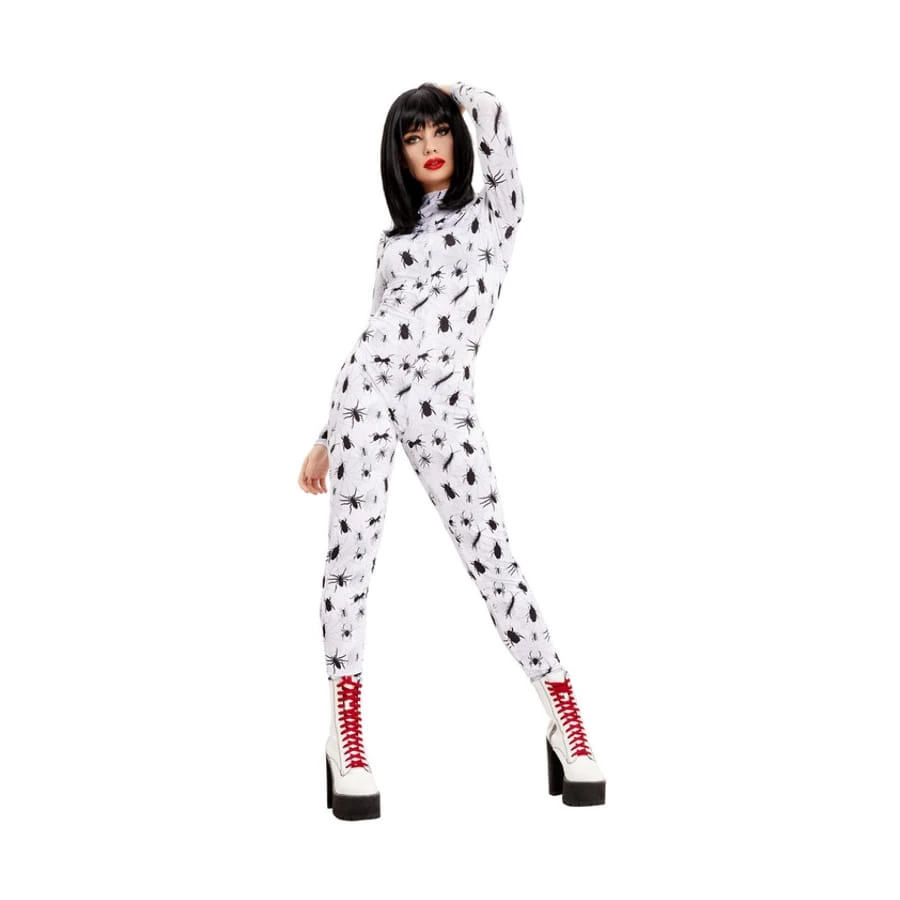 Combinaison Blanche Recouverte D'insectes, Femme 3 Combinaison Blanche Recouverte D'insectes, Femme