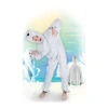 Combinaison D'ours Blanc En Peluche -Boutique De Carnaval D'Halloween Combinaison d ours blanc en peluche
