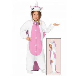 Combinaison De Petite Licorne Rose Et Blanche -Boutique De Carnaval D'Halloween Combinaison de petite licorne rose et blanche 42380