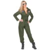 Combinaison De Pilote D'avion Pour Femme 2 Combinaison De Pilote D'avion Pour Femme -Boutique De Carnaval D'Halloween Combinaison de pilote d avion pour femme