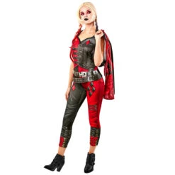 Combinaison Harley Quinn Pour Femme, Officielle -Boutique De Carnaval D'Halloween Combinaison harley quinn pour femme officielle 68450