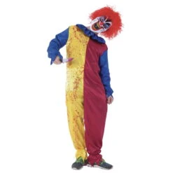 Combinaison Jaune Rouge De Clown Halloween Enfant