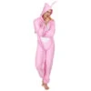 Combinaison Lapin Rose Pour Homme -Boutique De Carnaval D'Halloween Combinaison lapin rose pour homme