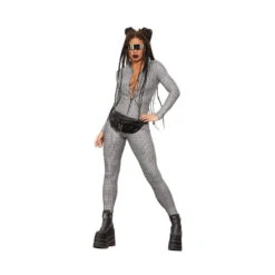 Combinaison Moulante Vichy Noir Et Blanche, Femme