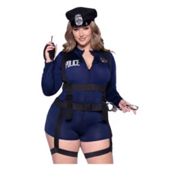 Combishort De Policier Pour Femme -Boutique De Carnaval D'Halloween Combishort de policier pour femme 6 45