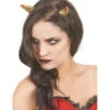 Cornes De Diable Sur Filet Pour Cheveux 1 Cornes De Diable Sur Filet Pour Cheveux -Boutique De Carnaval D'Halloween Cornes de diable sur filet pour cheveux