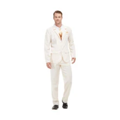 Costume 3 Pièces Blanc Pour Homme -Boutique De Carnaval D'Halloween Costume 3 pieces blanc pour homme 56831