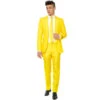 Costume 3 Pièces Classique Jaune Pour Homme -Boutique De Carnaval D'Halloween Costume 3 pieces classique jaune pour homme