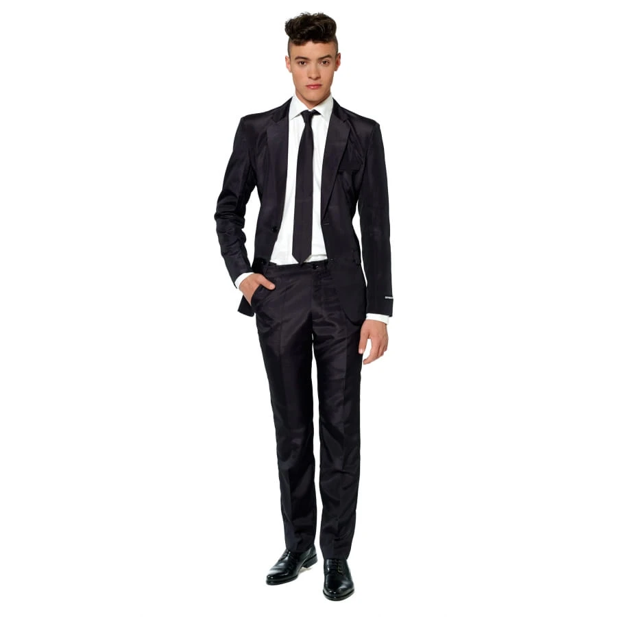Costume 3 Pièces Classique Noir Pour Homme 3 Costume 3 Pièces Classique Noir Pour Homme