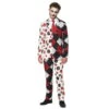 Costume 3 Pièces D'Arlequin Sinistre Pour Homme 2 Costume 3 Pièces D'Arlequin Sinistre Pour Homme -Boutique De Carnaval D'Halloween Costume 3 pieces d arlequin sinistre pour homme