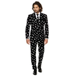 Costume 3 Pièces étoiles Sur Fond Noir