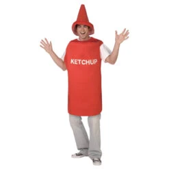 Costume Bouteille De Ketchup -Boutique De Carnaval D'Halloween Costume bouteille de ketchup 23357