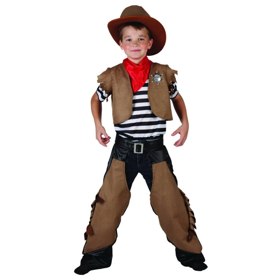 Costume Classique De Petit Cow-boy Marron 4 Costume Classique De Petit Cow-boy Marron – Image 2