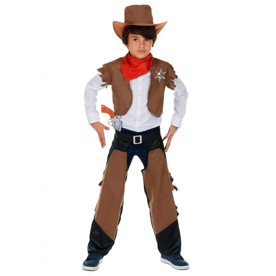 Costume Classique De Petit Cow-boy Marron 3 Costume Classique De Petit Cow-boy Marron