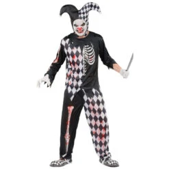 Costume D' Arlequin Tueur Pour Homme 7 Costume D' Arlequin Tueur Pour Homme -Boutique De Carnaval D'Halloween Costume d arlequin tueur pour homme 53459