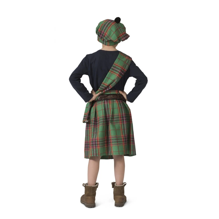Costume D'écossais Vert Pour Enfant 4 Costume D'écossais Vert Pour Enfant – Image 2