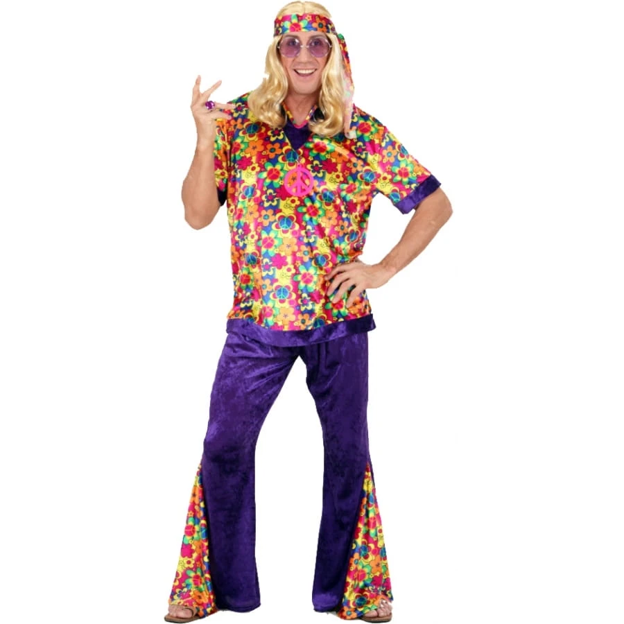 Costume D'homme Hippie En Velours à Poids 3 Costume D'homme Hippie En Velours à Poids