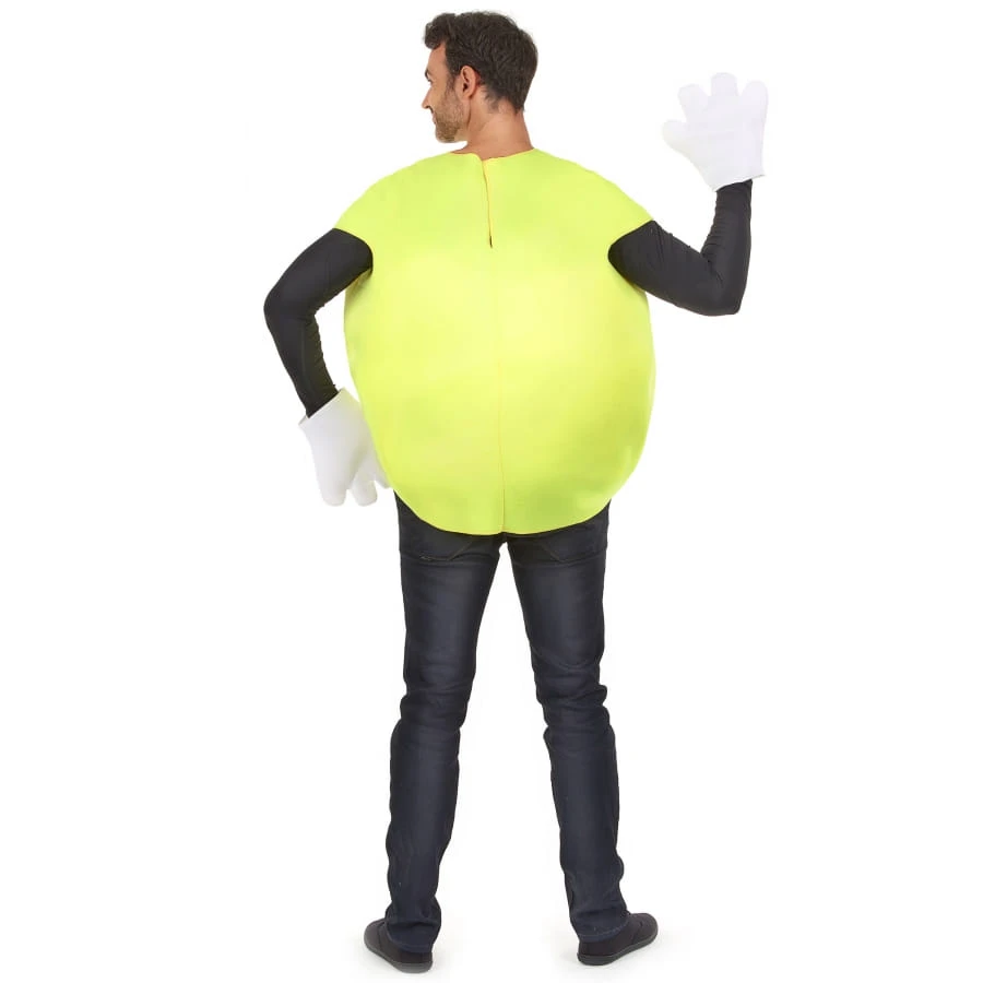 Costume De Bonbon Jaune Avec Gants 5 Costume De Bonbon Jaune Avec Gants – Image 3
