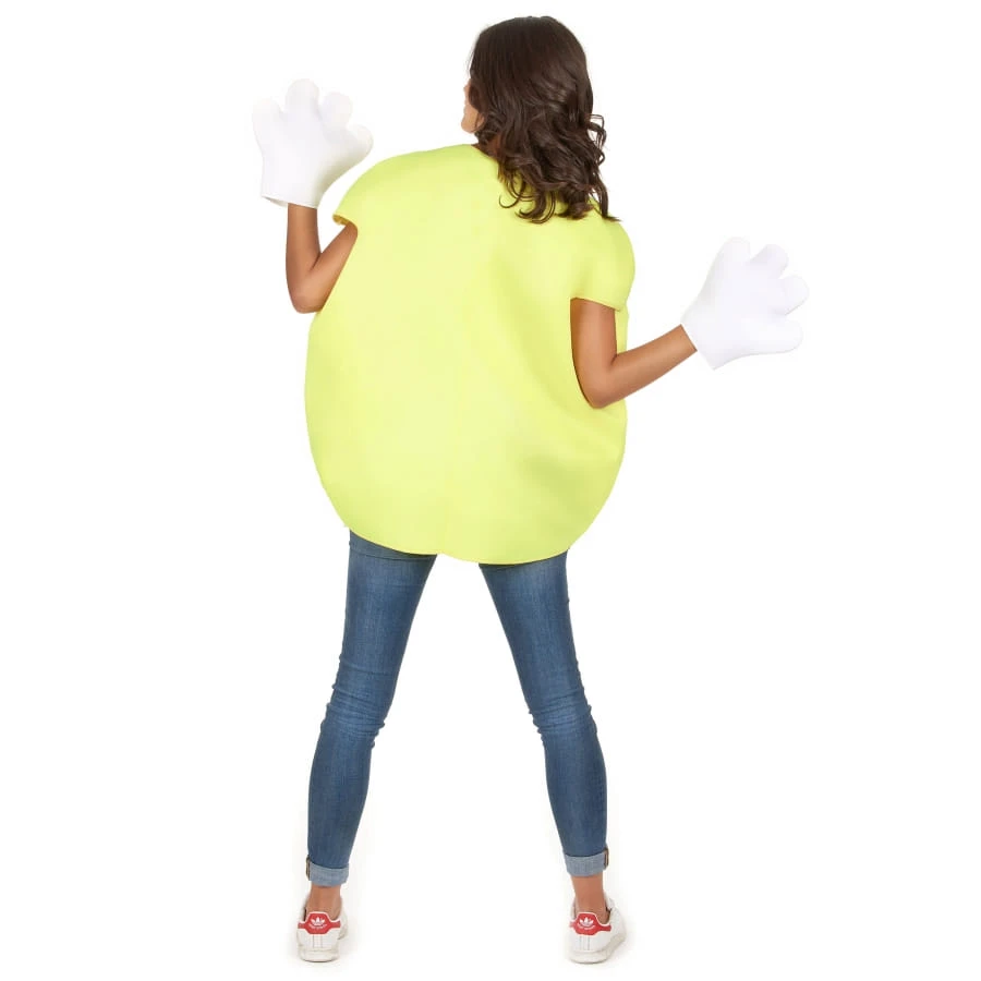 Costume De Bonbon Jaune Avec Gants 8 Costume De Bonbon Jaune Avec Gants – Image 6