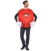Costume De Bonbon Rouge Pour Adulte Avec Gants 2 Costume De Bonbon Rouge Pour Adulte Avec Gants -Boutique De Carnaval D'Halloween Costume de bonbon rouge pour adulte avec gants