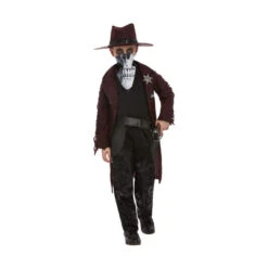 Costume De Braqueur De Banque Western Pour Garçon
