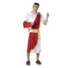 Costume De César Blanc Et Rouge