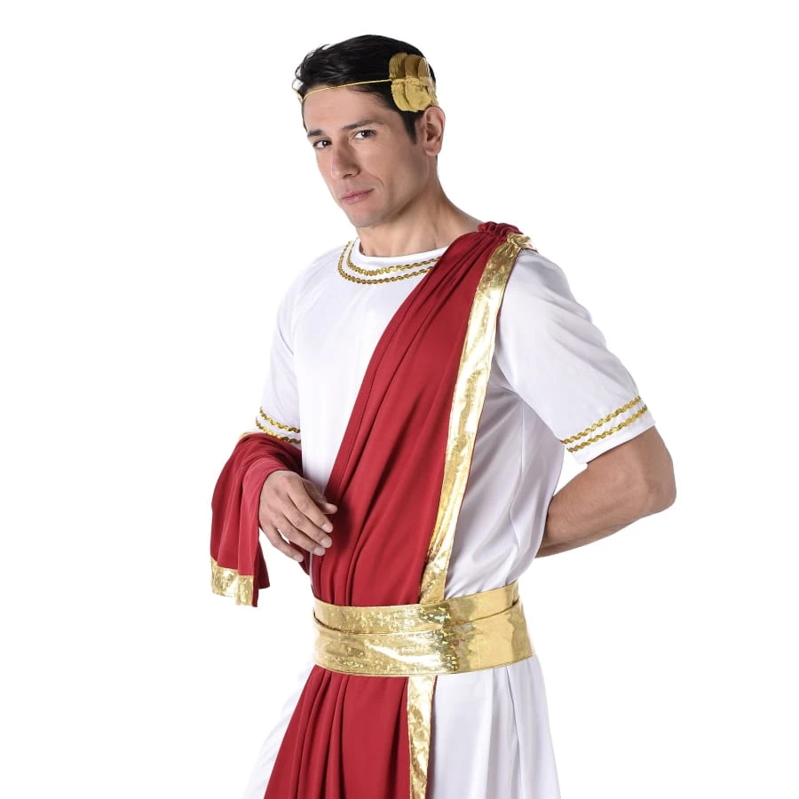 Costume De César Blanc Et Rouge 4 Costume De César Blanc Et Rouge – Image 2