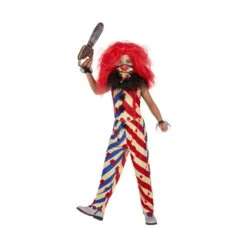 Costume De Clown Tueur Manches Courtes Pour Fille -Boutique De Carnaval D'Halloween Costume de clown tueur manches courtes pour fille 63070