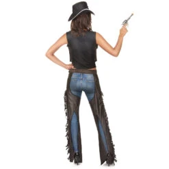 Costume De Cow Girl Avec Chaps -Boutique De Carnaval D'Halloween Costume de cow girl avec chaps 21463