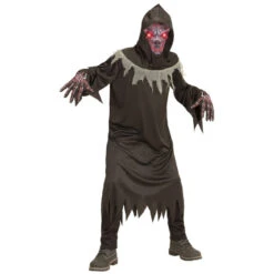 Costume De Faucheur Avec Masque Lumineux, Enfant