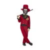 Costume De Groom Squelette Pour Garçon, Rouge