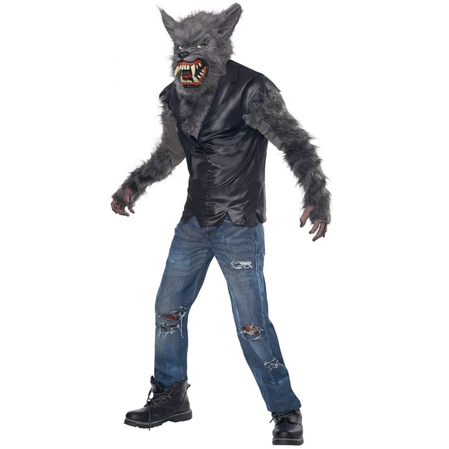 Costume De Loup Garou Avec Masque Intégral, Enfant 3 Costume De Loup Garou Avec Masque Intégral, Enfant