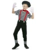 Costume De Mime Pour Enfant 2 Costume De Mime Pour Enfant -Boutique De Carnaval D'Halloween Costume de mime pour enfant