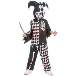 Costume De Petit Arlequin Tueur En Sang