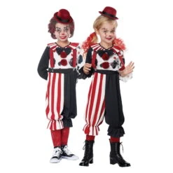 Costume De Petit Clown Rouge Et Noir 7 Costume De Petit Clown Rouge Et Noir -Boutique De Carnaval D'Halloween Costume de petit clown rouge et noir 62062