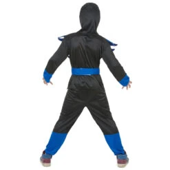 Costume De Petit Ninja Bleu Et Noir 11 Costume De Petit Ninja Bleu Et Noir -Boutique De Carnaval D'Halloween Costume de petit ninja bleu et noir 14651