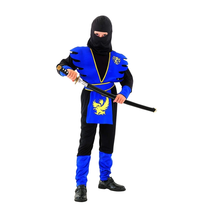 Costume De Petit Ninja Bleu Et Noir 3 Costume De Petit Ninja Bleu Et Noir