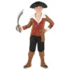 Costume De Petit Pirate Motifs Floraux Dorés