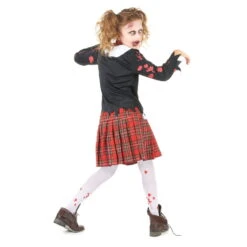 Costume De Petite écolière Zombie -Boutique De Carnaval D'Halloween Costume de petite ecoliere zombie 35563