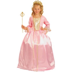 Costume De Petite Princesse Rose Coutures Dorées