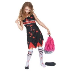 Costume De Pompom Girl Zombie Pour Enfant