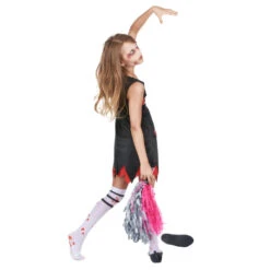 Costume De Pompom Girl Zombie Pour Enfant 8 Costume De Pompom Girl Zombie Pour Enfant -Boutique De Carnaval D'Halloween Costume de pompom girl zombie pour enfant 35558