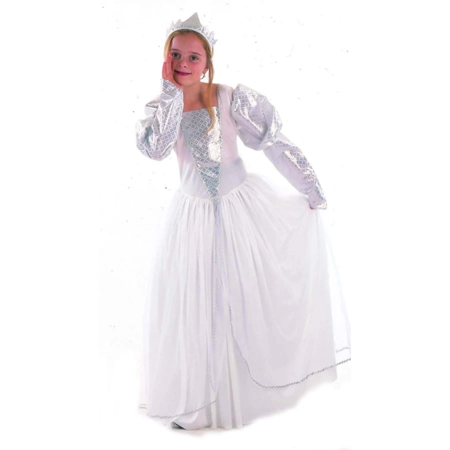 Costume De Princesse Blanche Et Argent Pour Enfant 3 Costume De Princesse Blanche Et Argent Pour Enfant