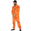 Costume De Prisonnier Orange Ensanglanté, Adulte