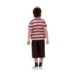 Costume De Pugsley Addams Pour Enfant, Avec Masque -Boutique De Carnaval D'Halloween Costume de pugsley addams pour enfant avec masque 57098