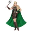 Costume De Reine Viking Avec Longue Cape